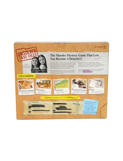 Games Unsolved Case Files - Avery and Zoey Gardner product photo View 03 L