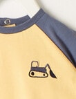 Teeny Weeny Dig It Contrast Short-Sleeve Tee, Yellow product photo View 04 S