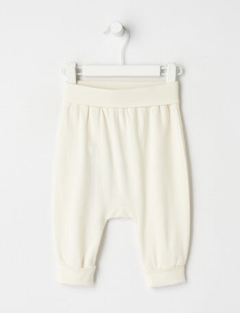 Teeny Weeny Essentials Stretch Cotton Pant, Vanilla product photo