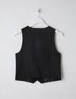 No Issue Formal Waistcoat, Black product photo View 02 S