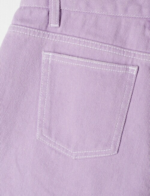Switch Denim High-Rise Distressed Short, Lilac - Shorts