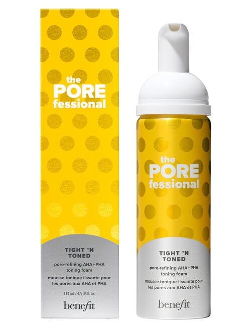 benefit The POREfessional Tight 'N Toned Pore-Refining AHA + PHA Toning Foam product photo