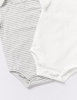 Teeny Weeny Essentials Stretch Cotton Short-Sleeve Bodysuit, 2-Pack product photo View 02 S