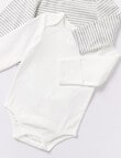 Teeny Weeny Essentials Stretch Cotton Long-Sleeve Bodysuit, 2-Pack product photo View 02 S