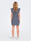 ONLY Lala Short Sleeve Dress, Dazzling Blue product photo View 02 S