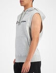 Champion Script Muscle Hoodie, Oxford Heather product photo View 02 S