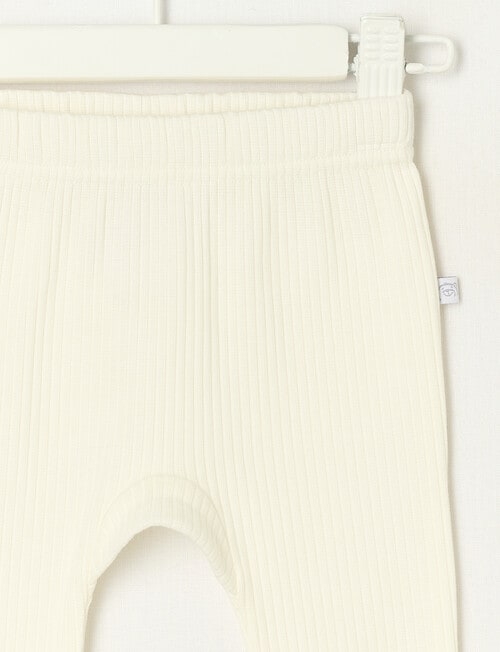 Teeny Weeny Rib Pants, White product photo View 02 L