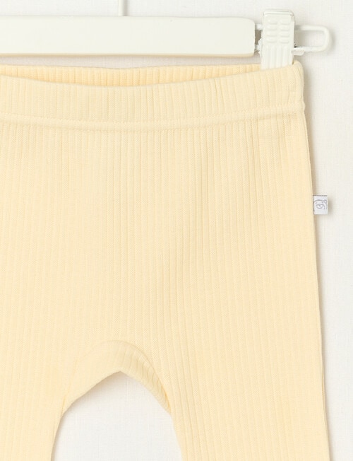 Teeny Weeny Rib Pants, Cream product photo View 02 L