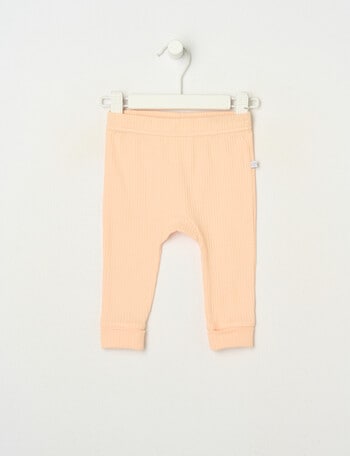 Teeny Weeny Rib Pants, Marshmallow product photo