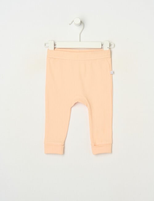 Teeny Weeny Rib Pants, Marshmallow product photo