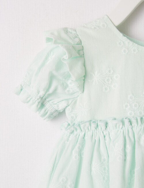 Teeny Weeny Summertime Embroidery Anglaise Dress, Opal product photo View 04 L