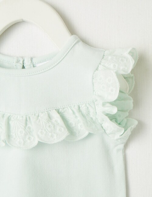 Teeny Weeny Summertime Anglaise Frill Tee, Opal product photo View 04 L