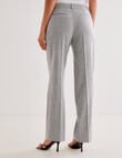 Oliver Black Cross Hatch Straight Leg Pant. Grey product photo View 02 S