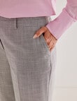 Oliver Black Cross Hatch Straight Leg Pant. Grey product photo View 04 S