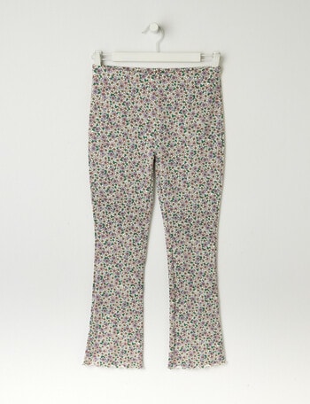 Switch Ditsy Floral Flare Terry Legging, Vanilla product photo
