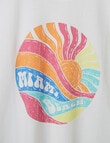 Switch Miami Beach Short Sleeve Roll Cuff Tee, White product photo View 04 S