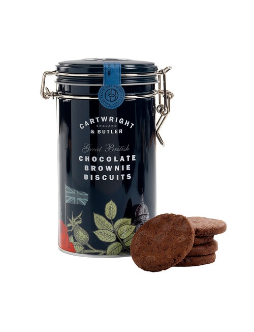 Cartwright & Butler Chocolate Brownie Biscuit Tin, 200g product photo