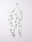 Teeny Weeny Sleep Rainbow Pandas Sleepsuit, White product photo
