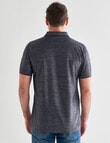 Chisel Textured Quick Dry Polo, Charcoal product photo View 02 S