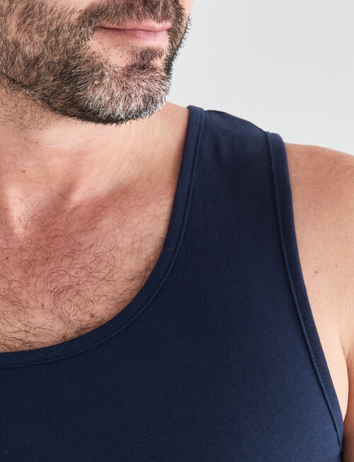 Chisel Ultimate Singlet, Navy product photo View 04 L