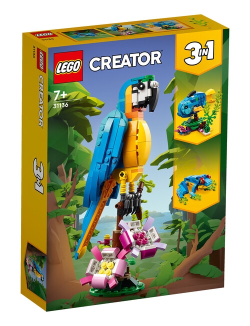 LEGO Creator 3-in-1 Exotic Parrot, 31136 product photo View 02 L