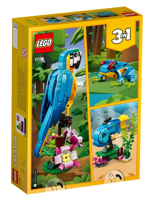 LEGO Creator 3-in-1 Exotic Parrot, 31136 product photo View 08 L