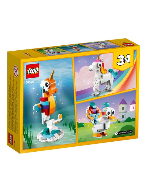 LEGO Creator 3-in-1 Magical Unicorn, 31140 product photo View 09 L
