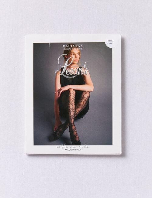 Levante Marianna Floral Sheer Tights, Nero product photo