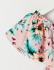 Switch Floral Frill Neck Top, Blush product photo View 04 S