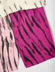Sleep Squad Tie Dye Block Knit Short PJ Set, Pink, 8-16 product photo View 02 S