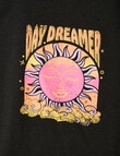 Sleep Squad Day Dreamer Nightie, Washed Black product photo View 02 S