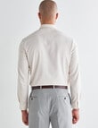 Laidlaw + Leeds Mid Dobby Long Sleeve Shirt, Cream product photo View 02 S