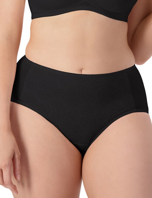 Triumph Lacy Minimiser Maxi Brief, Black product photo