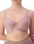 Triumph Embroidered Minimiser Bra, 2-Pack, Pink & Chocolate, D-G product photo View 04 S