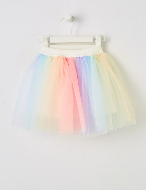 Teeny Weeny All Dressed Up Rainbow Skirt, Pink product photo