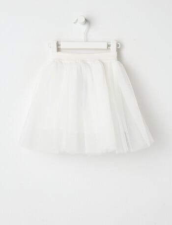 Teeny Weeny All Dressed Up Tutu Skirt, Ivory product photo