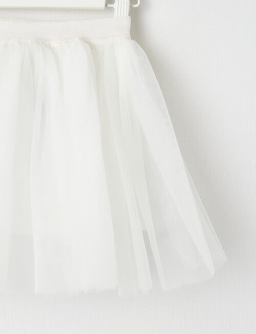 Teeny Weeny All Dressed Up Tutu Skirt, Ivory product photo View 02 L