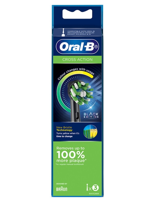 Oral B Cross Action Black Refills, 3-Pack, EB50BK-3 product photo View 06 L