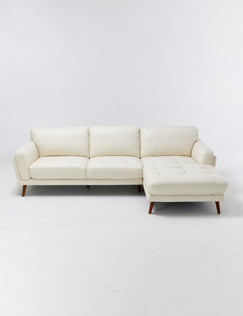 LUCA Furniture Hendrix Leather 2.5 Seater with Right Hand Chaise product photo View 02 L