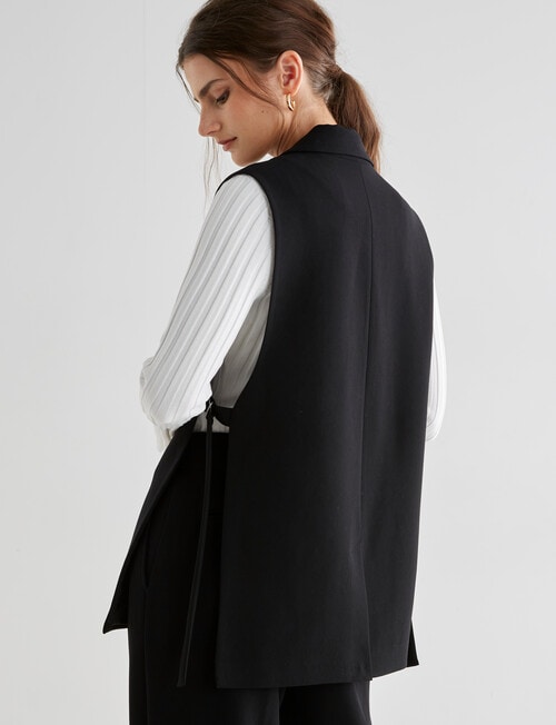 State of play Patti Vest Jacket, Black product photo View 02 L