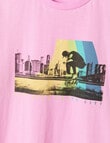 No Issue City Skate Short Sleeve Tee, Pink product photo View 02 S