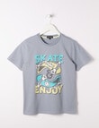 No Issue Skate & Enjoy Short Sleeve Tee, Cement product photo