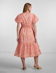 Y.A.S Lana Short Sleeve Midi Dress, Rosebloom product photo View 02 S