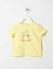 Teeny Weeny Rainbow Cotton Slub Short-Sleeve Tee, Bright Yellow product photo