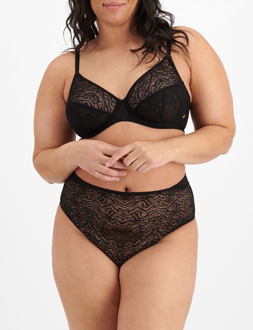 Berlei Because Lace Lightweight Bra, Black, B-F product photo View 04 L