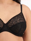 Berlei Because Lace Lightweight Bra, Black, B-F product photo View 05 S