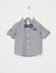Teeny Weeny All Dressed Up Long-Sleeve Woven Shirt, Blue product photo View 02 S