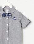 Teeny Weeny All Dressed Up Long-Sleeve Woven Shirt, Blue product photo View 03 S