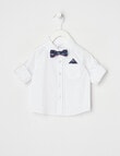 Teeny Weeny All Dressed Up Long-Sleeve Woven Shirt, White product photo View 02 S