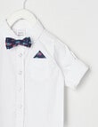 Teeny Weeny All Dressed Up Long-Sleeve Woven Shirt, White product photo View 03 S